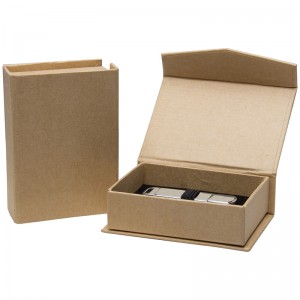 カスタムリサイクル機能クラフト包装折り畳み式折り紙ペーパーギフトボックス