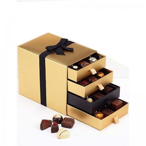 中国卸売美しいデザイン魅力的なチョコレート包装紙ギフトボックス
